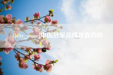 陕西中国冠军品牌是真的吗