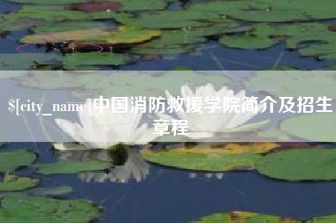 陕西中国消防救援学院简介及招生章程