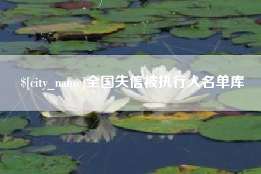 陕西全国失信被执行人名单库