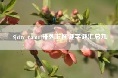 陕西排列五图谜字谜汇总九