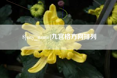 陕西九宫格方向排列