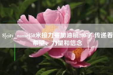 陕西50米接力赛加油稿200字-传递着希望、力量和信念
