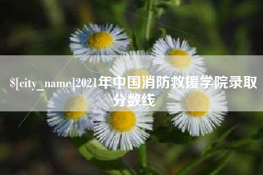 陕西2021年中国消防救援学院录取分数线