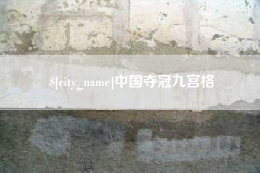 陕西中国夺冠九宫格