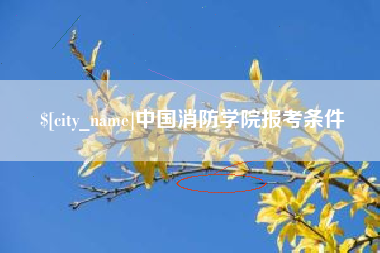 陕西中国消防学院报考条件