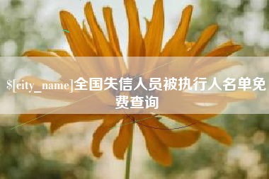 陕西全国失信人员被执行人名单免费查询