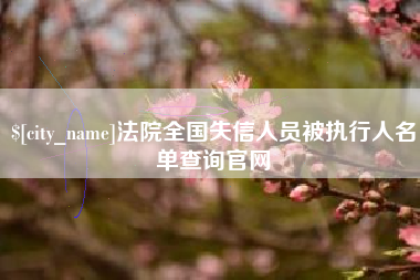 陕西法院全国失信人员被执行人名单查询官网