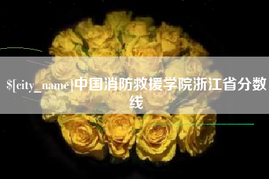陕西中国消防救援学院浙江省分数线