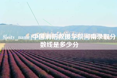 陕西中国消防救援学院河南录取分数线是多少分