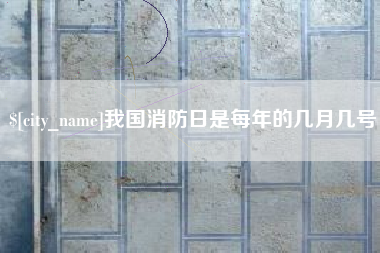 陕西我国消防日是每年的几月几号