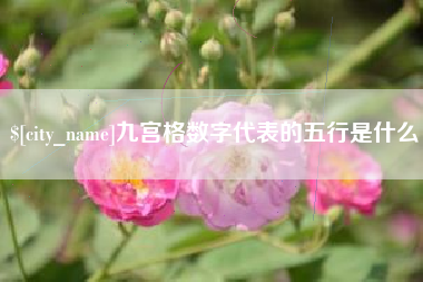 陕西九宫格数字代表的五行是什么