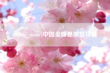 陕西中国金牌是哪些项目