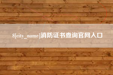 陕西消防证书查询官网入口