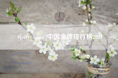 陕西中国金牌排行榜2024