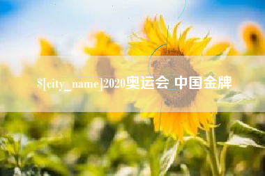 陕西2020奥运会 中国金牌
